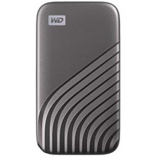 WD My Passport SSD WDBAGF0020BGY - Solid state drive - encrypted - 2 TB - external (portable) - USB 3.2 Gen 2 (USB-C connector) - 256-bit AES - space grey